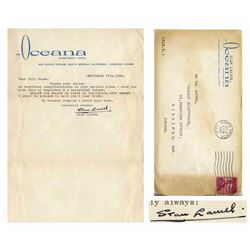 Stan Laurel Typed Letter Signed September 17, 1960