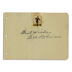 Bonjangles Bill Robinson Signed Autograph Signature