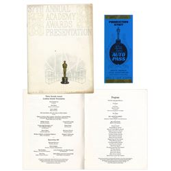37th Academy Awards Oscars Presentation Program