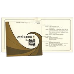 1972 Academy Awards Weekend Itinerary Program