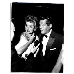 1954 Press Photo of Lucille Ball & Desi Arnaz