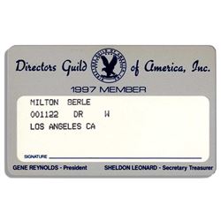 Milton Berle 's Director's Guild of America Card