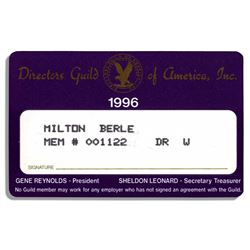 Milton Berle Director's Guild of America Card / Estate