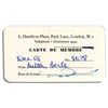 Image 1 : Milton Berle Estate Membership Card to a Cabaret Club