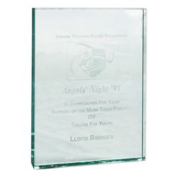 Lloyd Bridges Glass Plaque From Center Theatre Group