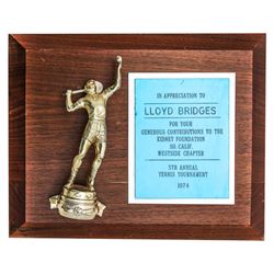 Actor Lloyd Bridges Tennis Trophy