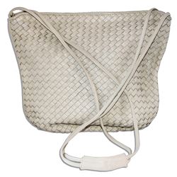 White Woven Handbag Owned by Screen Legend Greta Garbo