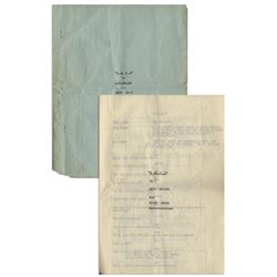 Moe Howard's 10pp. ''HATS'' Script, C. 1933 from Estate