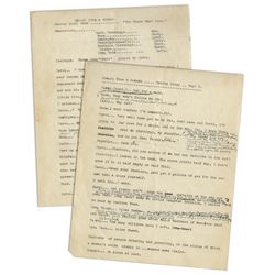 Howard, Fine & Howard Theatrical Show 1930's Script