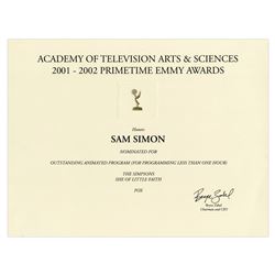 Emmy Nomination for The Simpsons ''She of Little Faith''