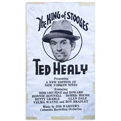 Rare handbill featuring Ted Healy as ''The King of Stooges''