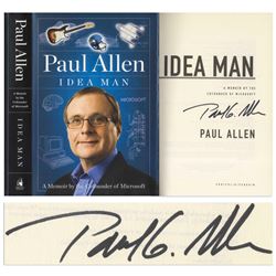 Paul Allen Signed First Edition of His Memoir Idea Man