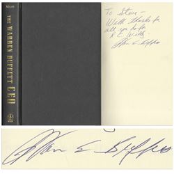 Warren Buffett Signed First Edition Book Inscribed