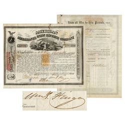 American Express Stock Signed by William Fargo