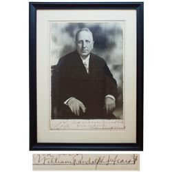 William Randolph Hearst 10.25'' x 13.25'' Signed Photo