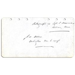 Andrew Mellon Signature as Secretary of the Treasury