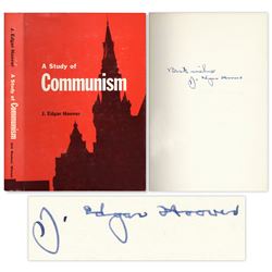 J. Edgar Hoover Signed ''A Study of Communism'' Book