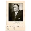 Image 1 : J. Edgar Hoover Signed 6.75'' x 8.5'' Matte Photo