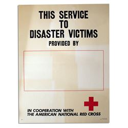 American Red Cross Disaster Victims 1971 Poster