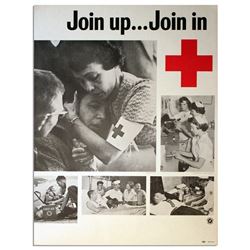 America Red Cross Poster -- ''Join Up Join In'' Vietnam
