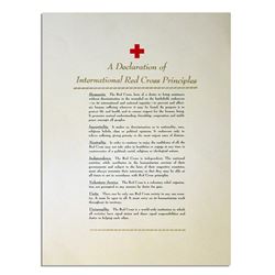 Declaration International Red Cross Principles Poster