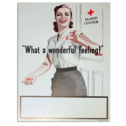 1958 Red Cross Poster -- ''What a Wonderful Feeling''