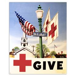 Stevan Dohanos Vintage Give to the Red Cross Poster