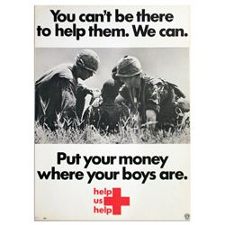 1969 Vietnam War Poster From the American Red Cross