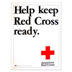 Help Keep Red Cross Ready Vintage Donation Poster