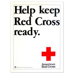 Help Keep Red Cross Ready Vintage Red Cross Poster