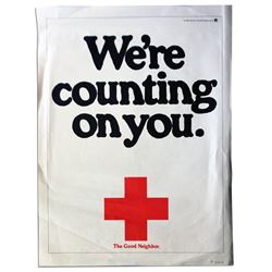 Red Cross Poster -- We're Counting on You.