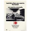 Image 1 : Original 1960's Red Cross Disaster Poster for a Tornado