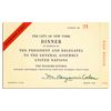 Image 1 : United Nations Dinner Invitation 20 September 1949