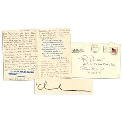 Charles Tex Watson Autograph Letter Signed From Prison