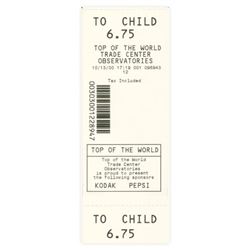 World Trade Center Observatories Ticket 2000