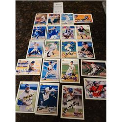 Signed Baseball Trading Cards