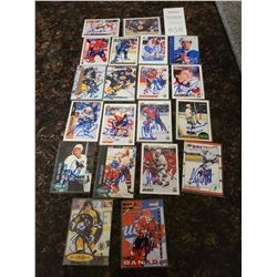 Signed Hockey Trading Cards Cat A