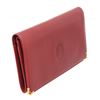 Image 2 : Cartier Burgundy Calfskin Leather Long Flap Wallet