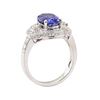 Image 4 : 2.88 ctw Tanzanite and Diamond Ring - 14KT White Gold