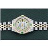 Image 9 : Rolex Ladies 2 Tone MOP Diamond & Emerald Datejust Wristwatch With Rolex Box