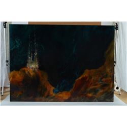 City on a Cliff by Leonard Nierman Original