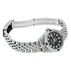 Image 9 : Rolex Ladies Stainless Steel Black Diamond Lugs & Sapphire Datejust 26MM
