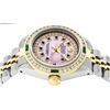 Image 3 : Rolex Ladies 2 Tone MOP Sapphire & Diamond, Emerald Datejust Wristwatch 26MM
