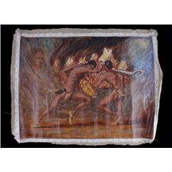 Richard Headley Shaman's Vision Oil on Canvas 1993