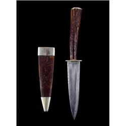 19th C. Presentation Miniature Silver Inlaid Knife