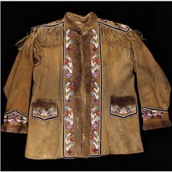 Cree Beaded Hide Scout Jacket c. 1890's
