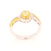 Image 6 : Fancy Yellow Diamond Ring set in 14K Gold