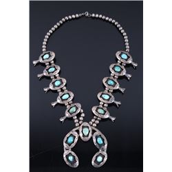 Navajo Old Pawn Royston Turquoise Squash Blossom