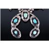 Image 3 : Navajo Old Pawn Royston Turquoise Squash Blossom
