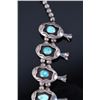 Image 5 : Navajo Old Pawn Royston Turquoise Squash Blossom